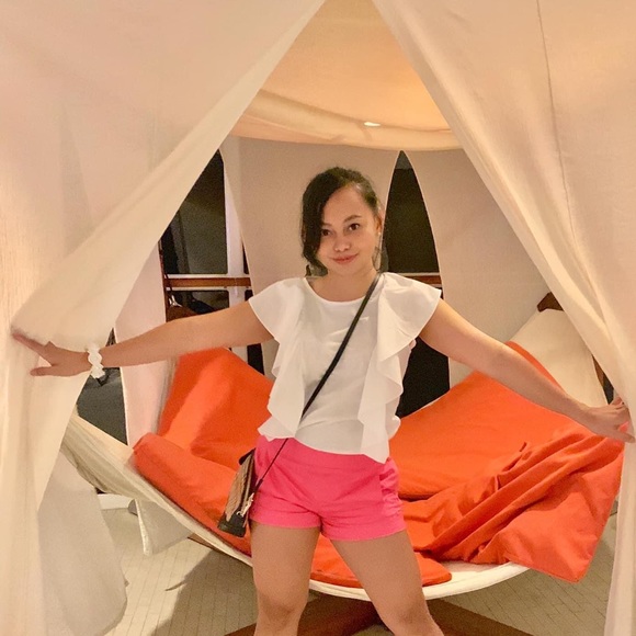 J. Crew Ruffle-Front Top in White - Picture 3 of 10